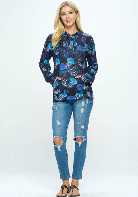 Hoodie - Jellyfish Pullover (Plus Size)
