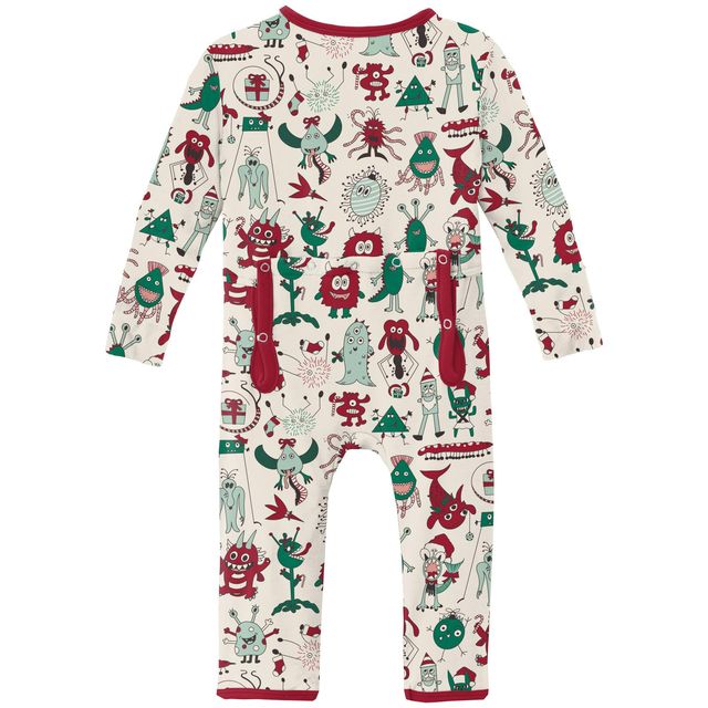 Coverall/Convertible Sleeper (Zipper) - Merry Monsters