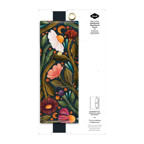Journal Pouch - Nightsky Floral