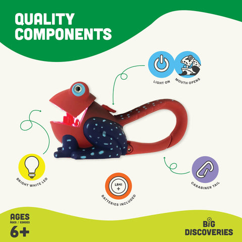 Flashlight - Red Frog Carabiner