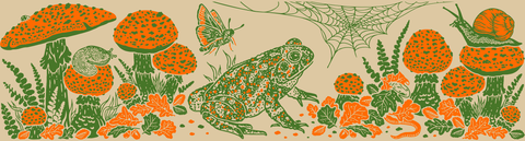 Camp Mug (11.8oz) - Toad & Mushrooms