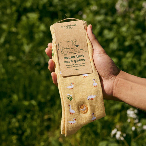 Socks that Save Geese - Yellow