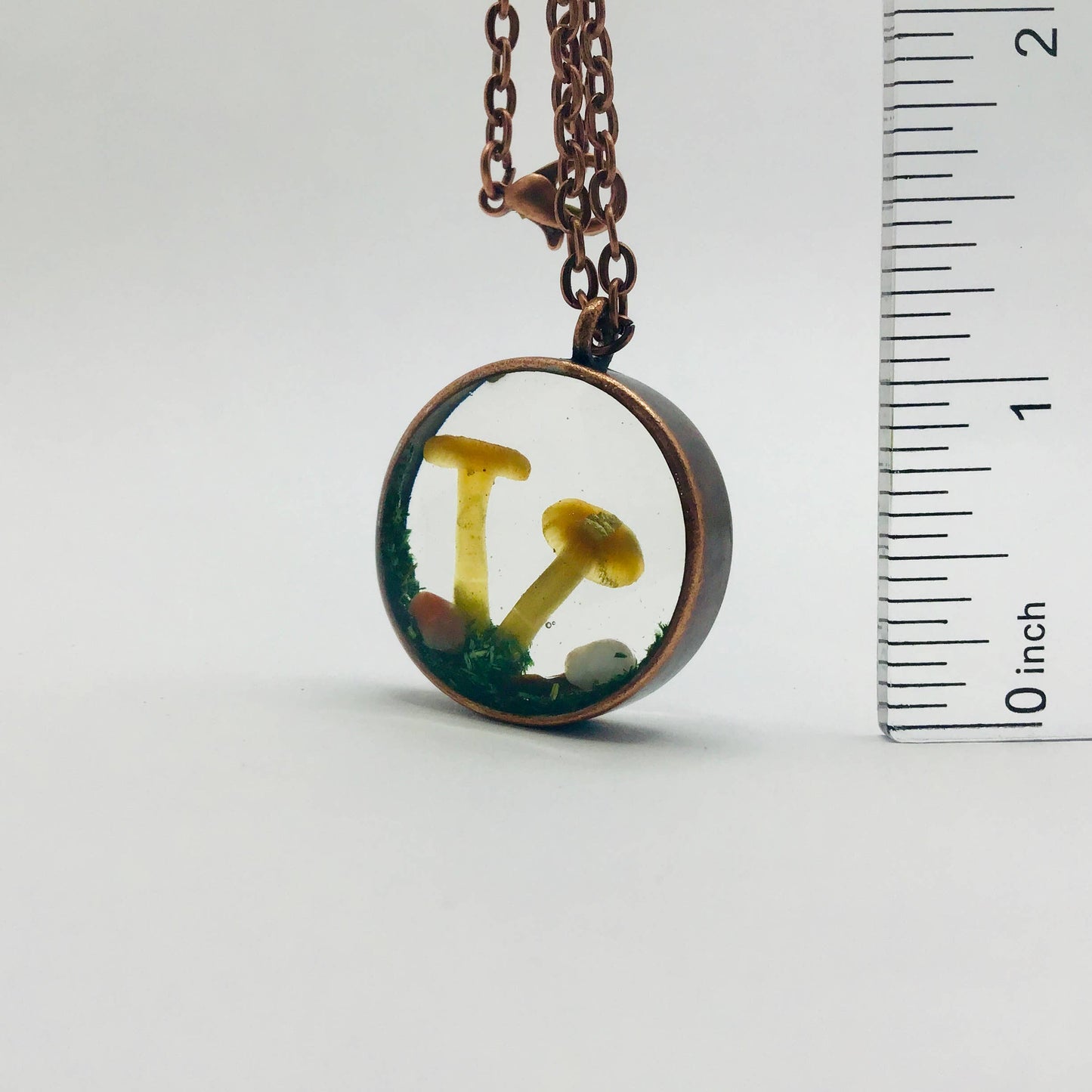 Curiosity Charm Necklace - Real Mushroom Copper # 4097