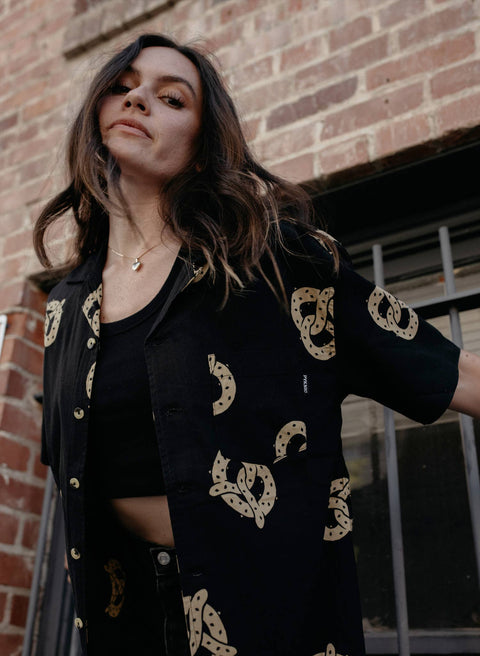 Casual Button Down Shirt (Unisex) - Don't Get It Twisted Pretzel