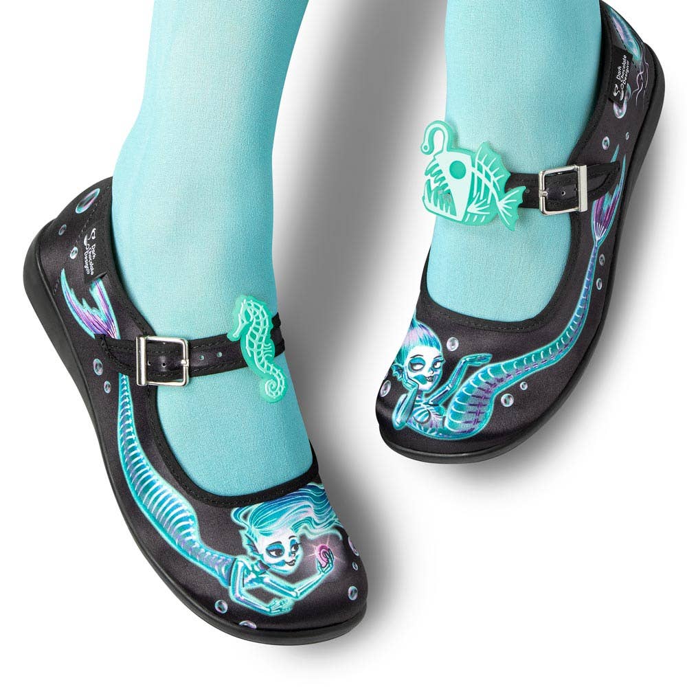 Women's Shoe - Chocolaticas® Mermaid Phantom Mary Jane Flat