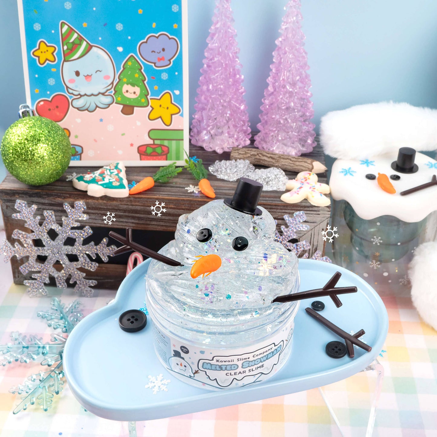 Slime - Melted Snowman Clear Putty