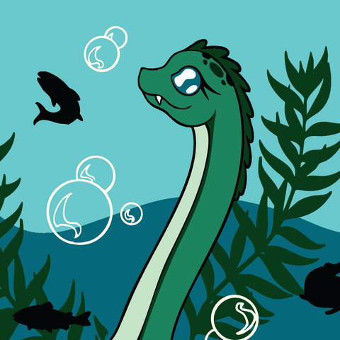 Beach Towel - Cute Nessie Quick Dry Suede