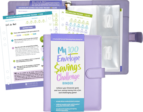 Binder - My 100 Envelope Savings Challenge