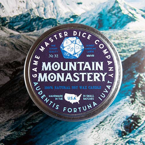 Gaming Candle (8oz) - Mountain Monastery