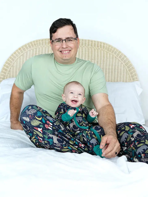 Last One - Size XS: Adult Pajama Pants - Night Forest