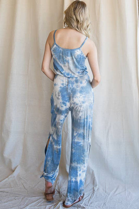 Jumpsuit - Tie Dye Split Side Casual