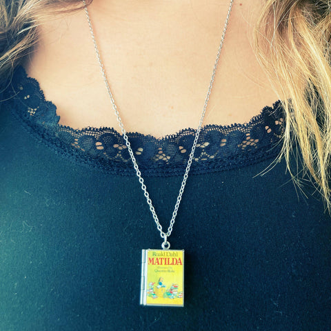 Necklace - Book Locket Matilda: Stainless Steel