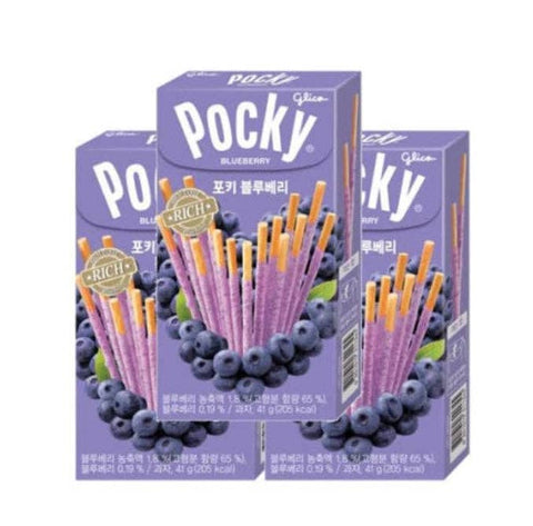 Candy - Glico Pocky Blueberry Biscuit Stick - 41g (Korea)