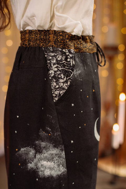 Artist Pant - The Guardians with Celestial Print & Angels