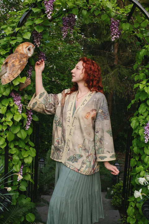 Fleece Cottage Cardigan Kimono Jacket - Lovelight