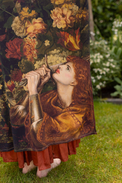 Opera Duster Robe - The Messenger with Joan of Arc & Florals