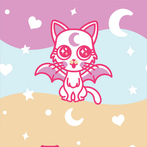 Crew Socks - Mystic Kitty
