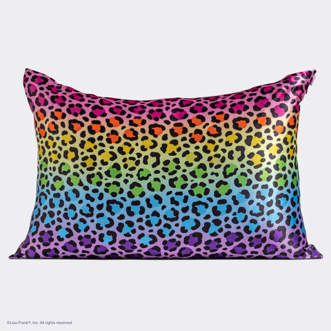 Satin Pillowcase - Lisa Frank x Kitsch: Rainbow Leopard