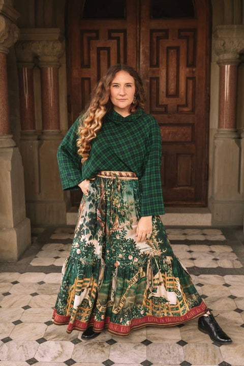 Atelier Skirt - Wildheart with Pockets Tassels & Unicorn