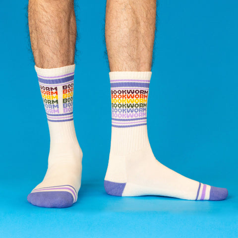 Socks - Bookworm Vintage Rainbow