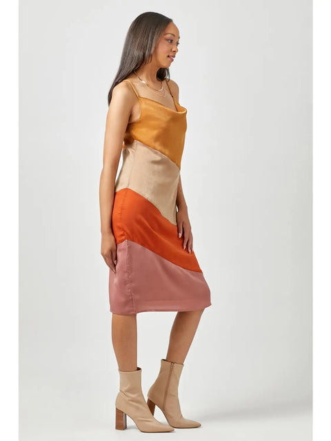 Dress - Color Blocked Slip