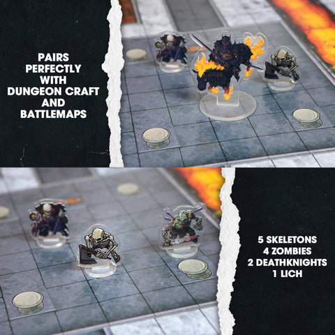 Figurines - Flat Pack Miniatures Undead Set