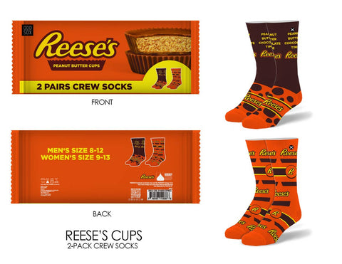 Socks - Reeses Cups 2 Pack Crew Socks