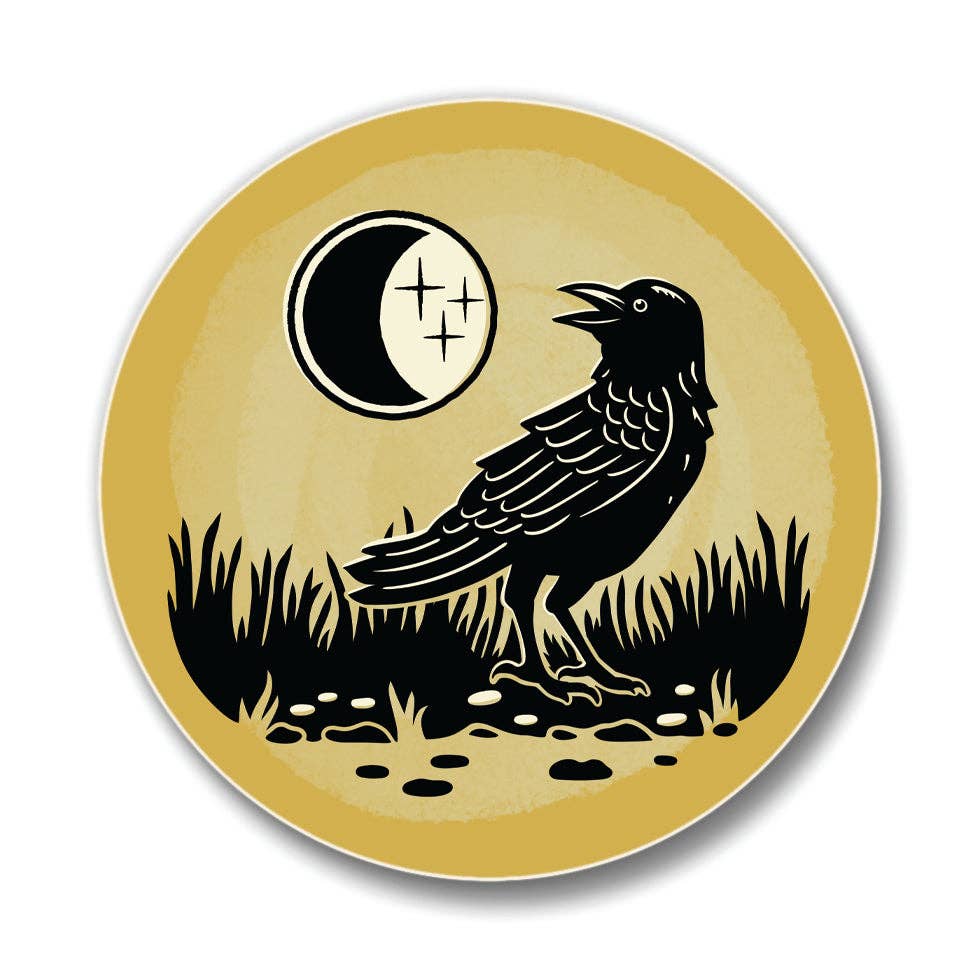 Ceramic Coaster - Black Crow