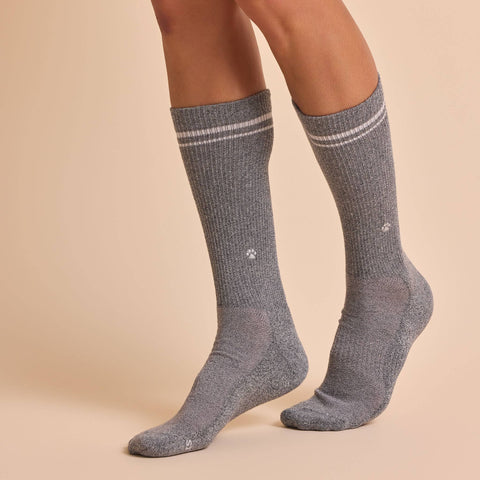 Comfort Crew Socks that Save Dogs - Black/Grey (3pk)