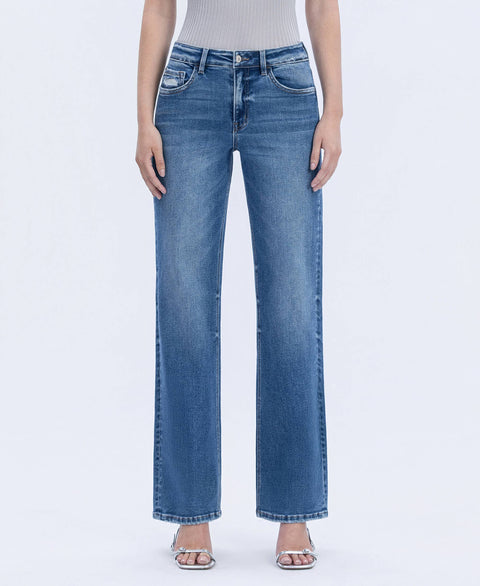 Jeans - High Rise Full Length Slim Wide: Dreamland