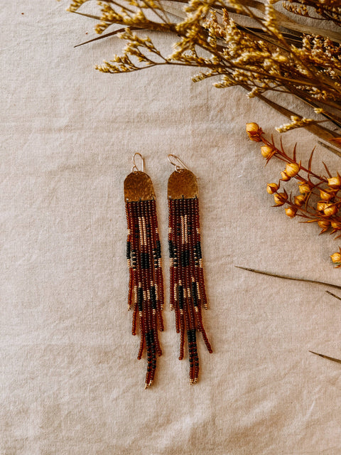 Earrings - Journey Set In Topaz