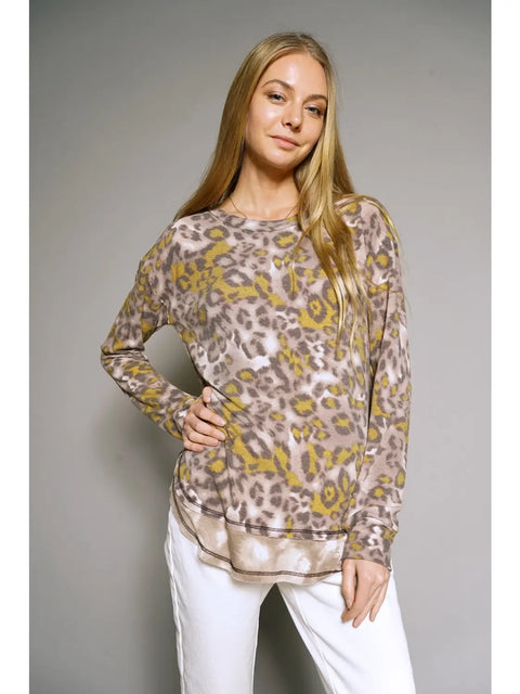 Top - Leopard Pullover