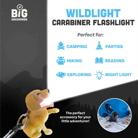 Flashlight - Retriever Dog Carabiner