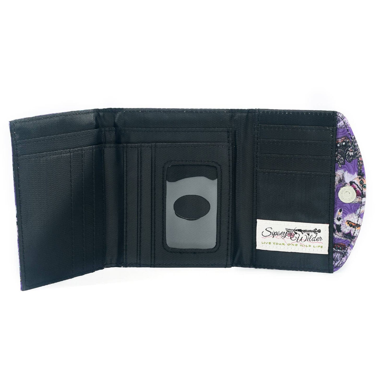 Trifold Wallet - Jumping Spiders