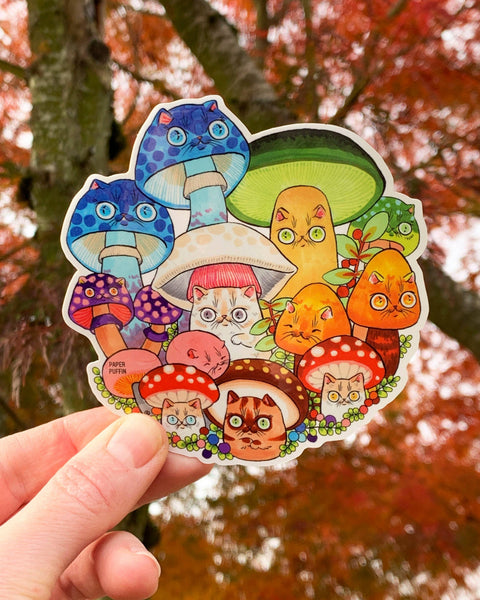 Sticker - Mushroom Cat #31