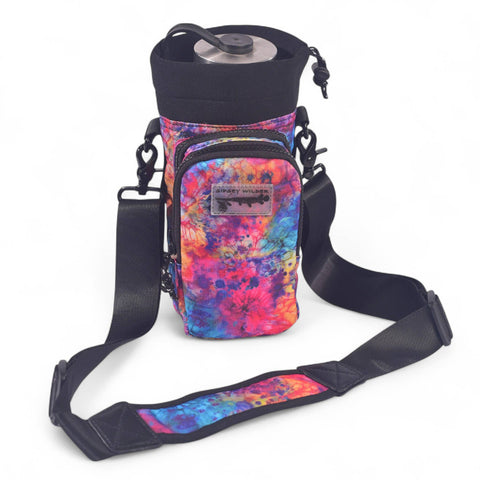 Water Bottle Carrier - Tie-Dye Bloom