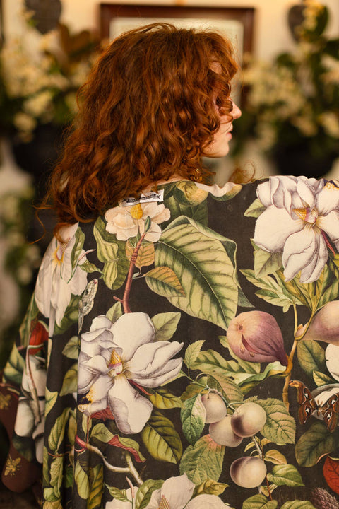 Starduster Kimono - Fleur De Lune Goddess with Florals & Bees