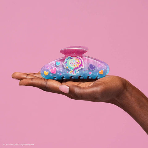 Glitter Claw Clip - Lisa Frank x Kitsch Dancing Dolphins™