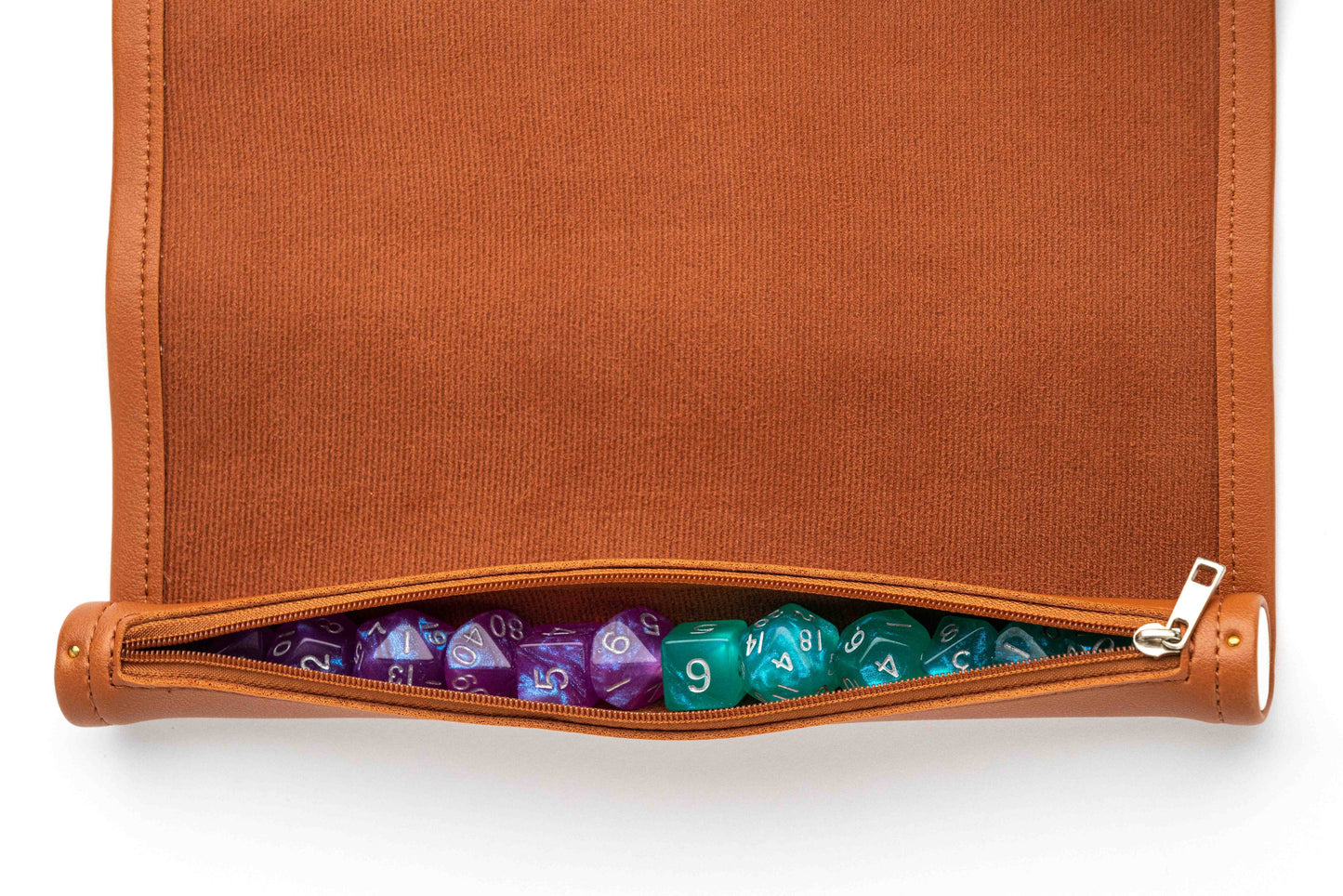 Dice Mat & Carrying Case - Brown