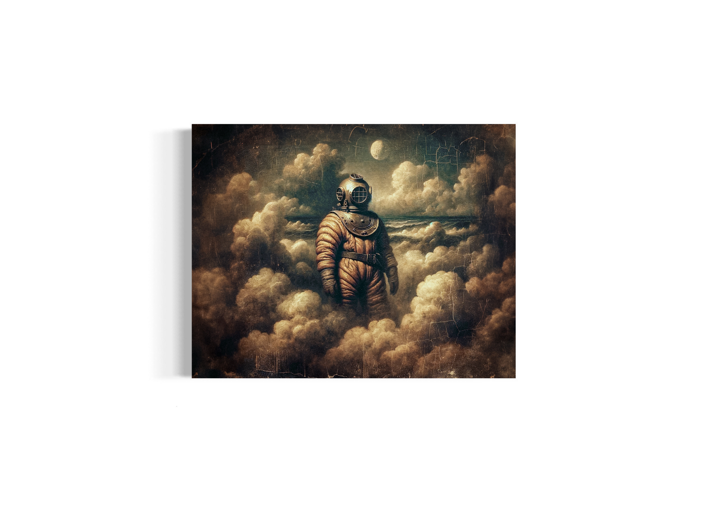 Art Print - Deep Sea Diver in the Night Clouds