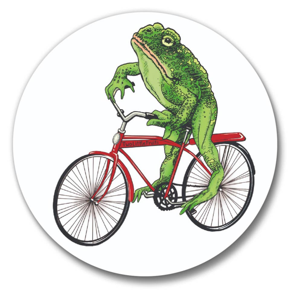 Bottle Opener - Frog on Bicycle