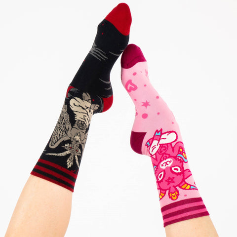 Crew Socks - Cute Baphomet