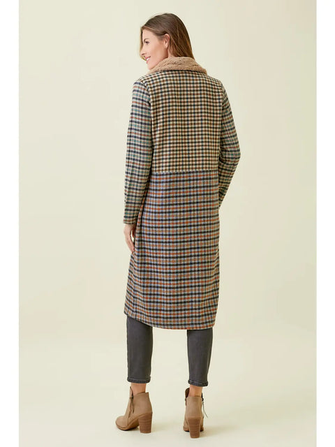 Jacket - Long Mixed Plaid