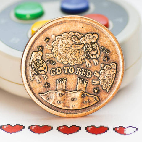 Decision Maker Coin - One More Game/Go to Bed