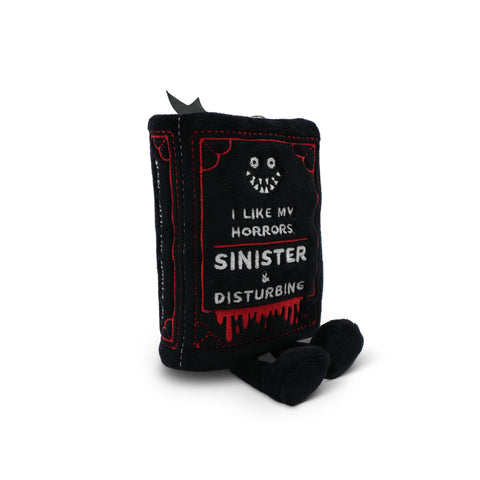 Keychain - I Like My Horrors Sinister & Disturbing Book Plush