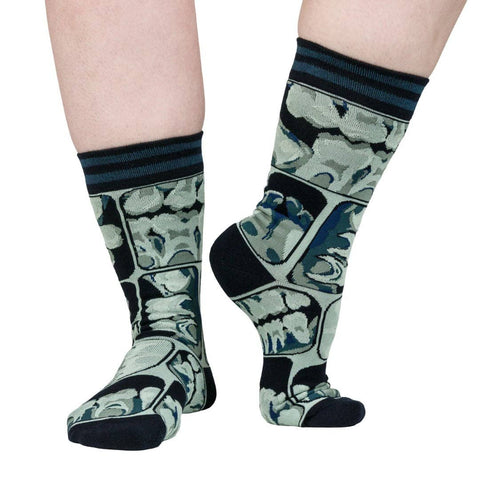 Crew Socks - Too Cool for Flossing Teeth X-Ray