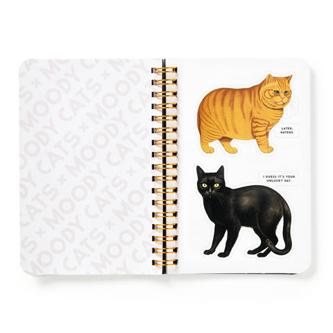 Sticker Book - Brass Monkey Moody Cats