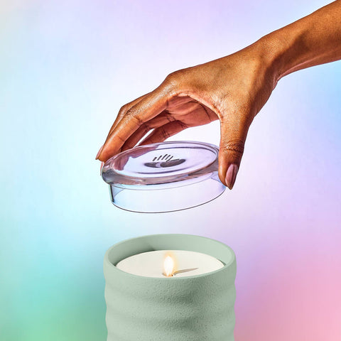Flameless Candle Diffuser - Bubble (Green)