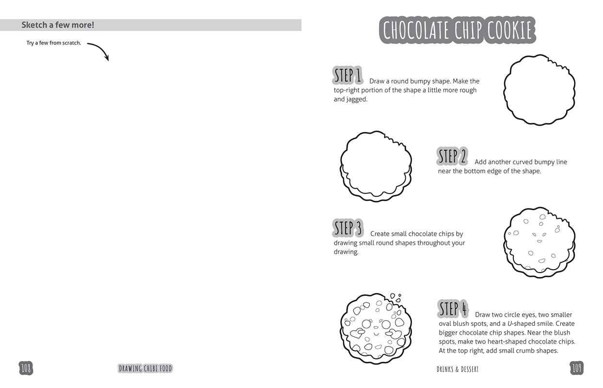 Activity Book - Drawing Chibi Food