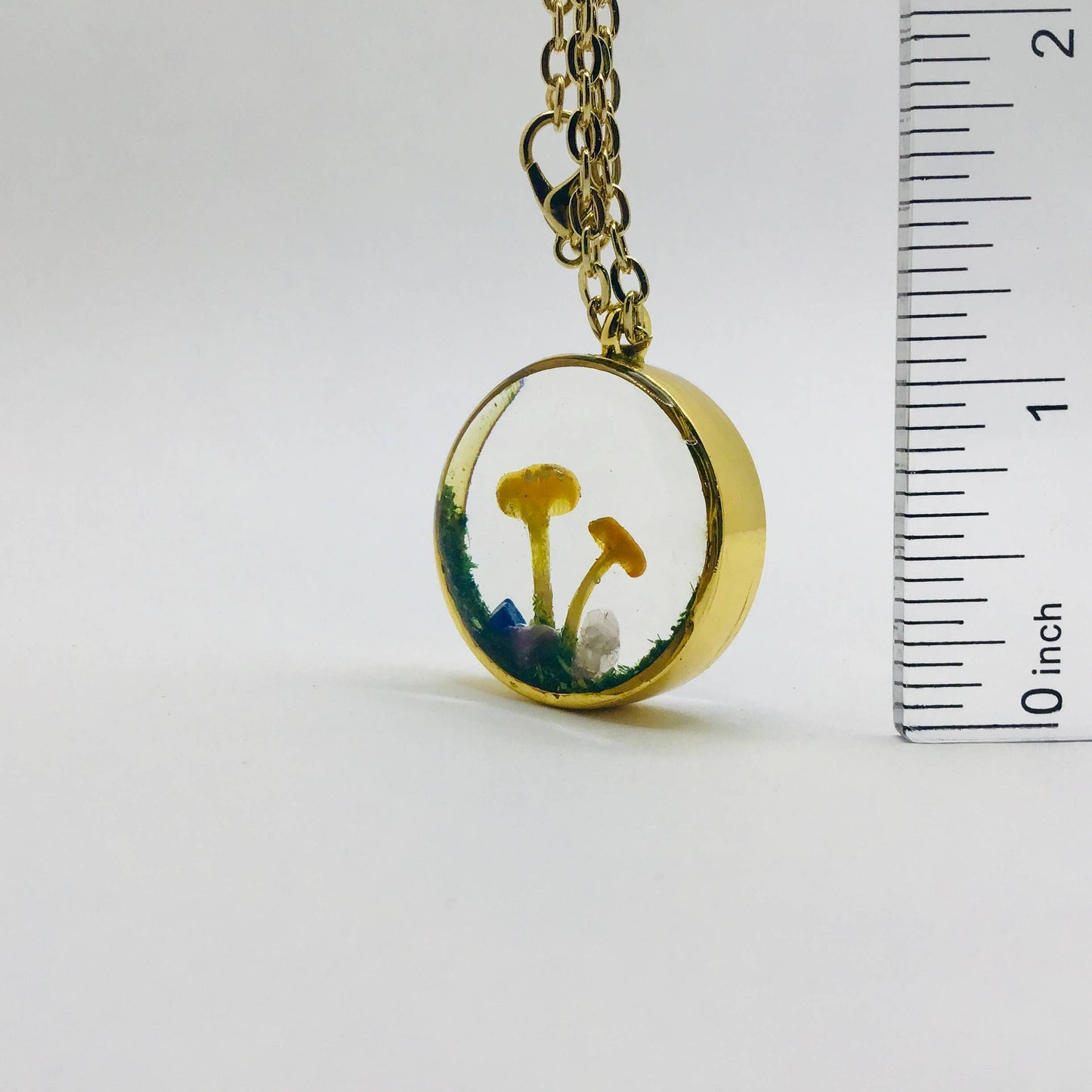 Curiosity Charm Necklace - Real Mushroom Gold # 4092